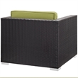 Gather Outdoor Patio Armchair in Espresso Peridot