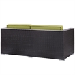 Gather Outdoor Patio Loveseat in Espresso Peridot
