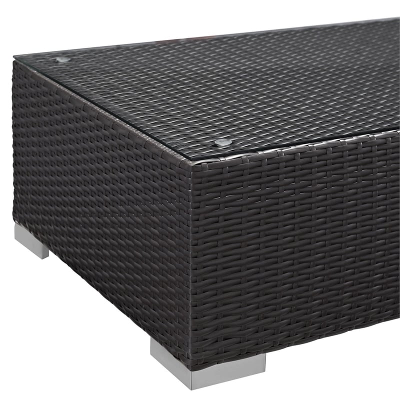 Gather Outdoor Patio Coffe Table in Espresso