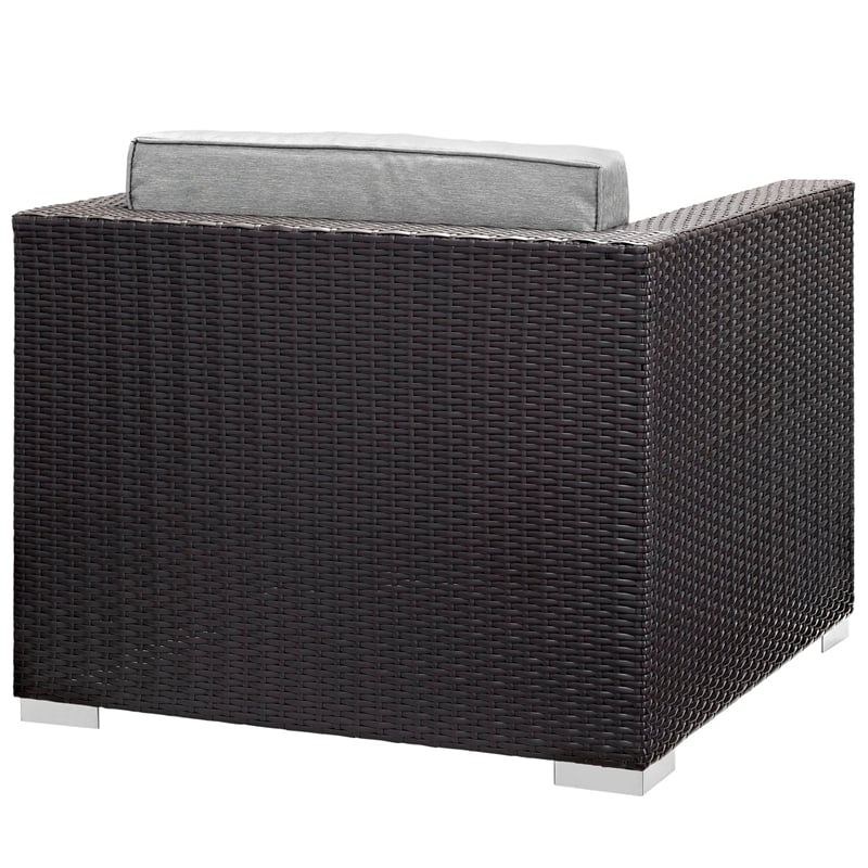 Gather Outdoor Patio Armchair in Espresso Gray