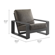 Modway Lirienne 4-Piece Outdoor Patio Aluminum Furniture Set in Smoke