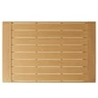 Lirienne Outdoor Patio Aluminum Faux Wood Coffee Table in Natural