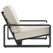 Modway Lirienne 4-Piece Outdoor Patio Aluminum Furniture Set in Cream