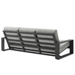Lirienne 2-Piece Outdoor Patio Aluminum Furniture Set in Light Gray