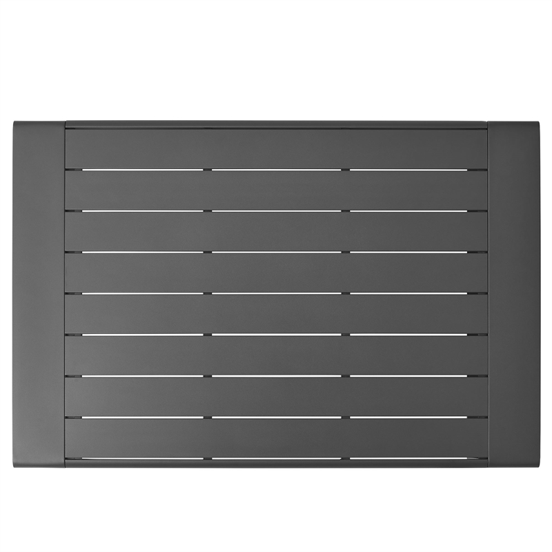 Lirienne 2-Piece Outdoor Patio Aluminum Furniture Set in Smoke