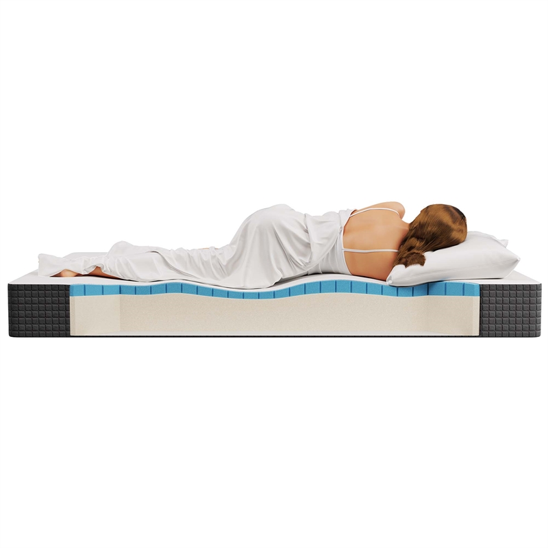 Modway 8 Inch Cooling Gel-Infused Ventilated Memory Foam Twin XL Mattress
