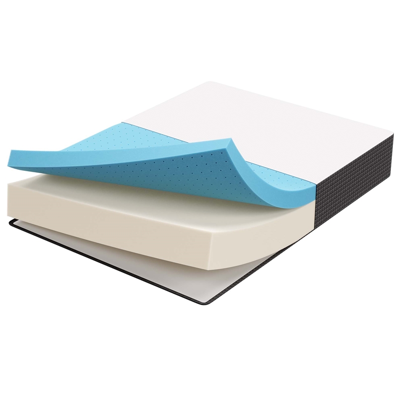 Modway 12 Inch Gel-Infused Ventilated Memory Foam California King Mattress
