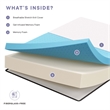 Modway 12 Inch Gel-Infused Ventilated Memory Foam California King Mattress