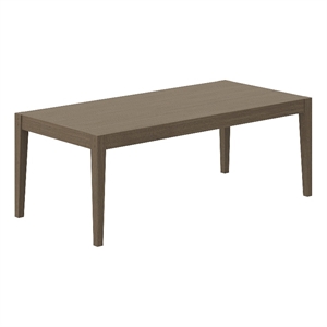Northlake 83&quot Rectangular Outdoor Patio Teak Dining Table in Weathered Gray
