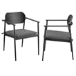 Modway Aeris 7-Piece Outdoor Patio Aluminum Dining Set in Charcoal