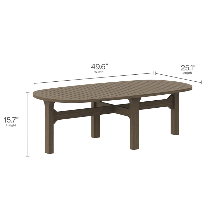 Modway Saratoga 4PC Outdoor Patio Teak Wood Furniture Set - Weathered Gray/White