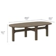 Modway Saratoga 5PC Outdoor Patio Teak Wood Furniture Set - Weathered Gray/White
