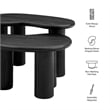 Hackney Mango Wood Nesting Coffee Table Set in Black