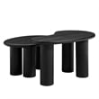 Hackney Mango Wood Nesting Coffee Table Set in Black