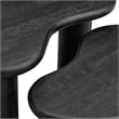 Hackney Mango Wood Nesting Coffee Table Set in Black
