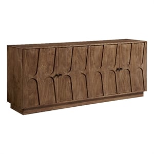 Veda 72&quot Mango Wood Sideboard Cabinet in Walnut
