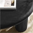 Mavina Round Mango Wood Coffee Table in Black