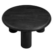 Mavina Round Mango Wood Coffee Table in Black