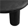Mavina Round Mango Wood Coffee Table in Black