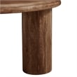 Mavina Round Mango Wood Coffee Table in Walnut