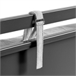 Marlowe 4-Poster Canopy Metal Twin Platform Bed in Charcoal