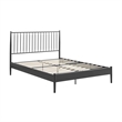Modway Adair Spindle Metal Queen Platform Bed in Charcoal