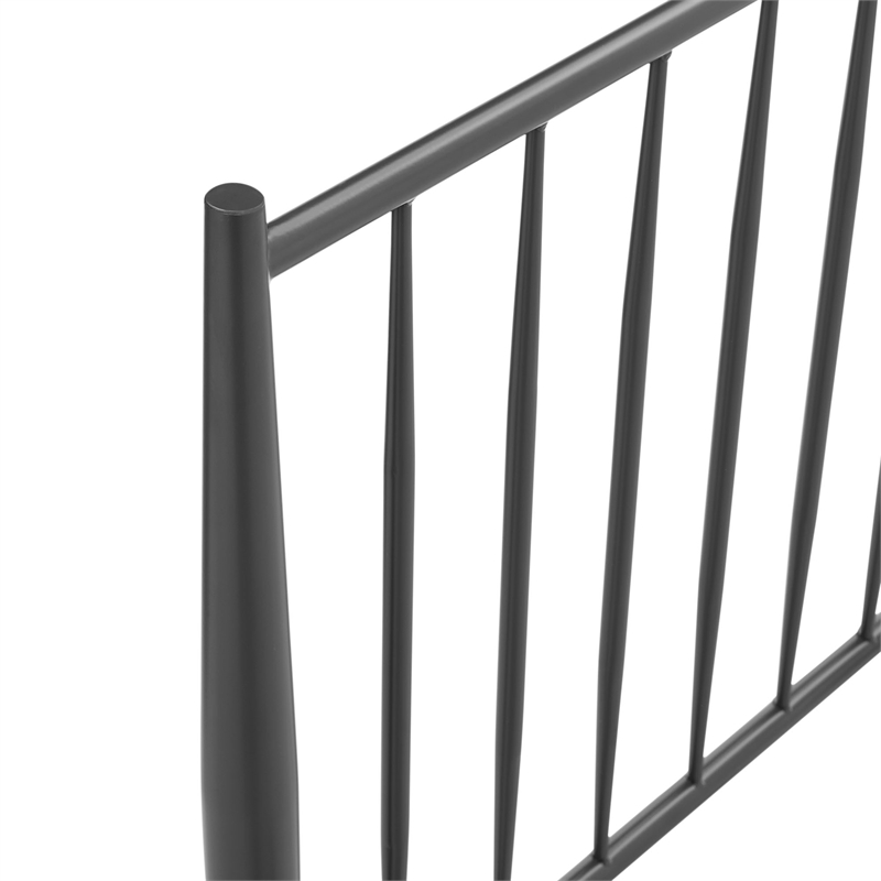 Modway Adair Spindle Metal Queen Platform Bed in Charcoal