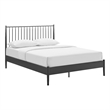 Modway Adair Spindle Metal Queen Platform Bed in Charcoal