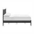 Adair Spindle Metal Full Platform Bed in Charcoal