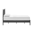 Adair Spindle Metal Twin Platform Bed in Charcoal