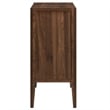 Modway Nell Tempered Glass Doors Accent Cabinet in Walnut