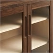 Modway Nell Tempered Glass Doors Accent Cabinet in Walnut