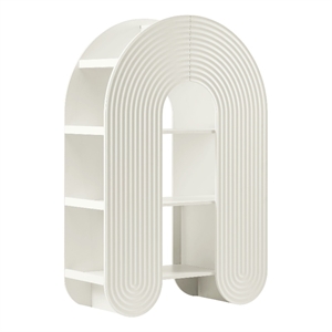 Daydream 58&quot Arched Bookshelf in White