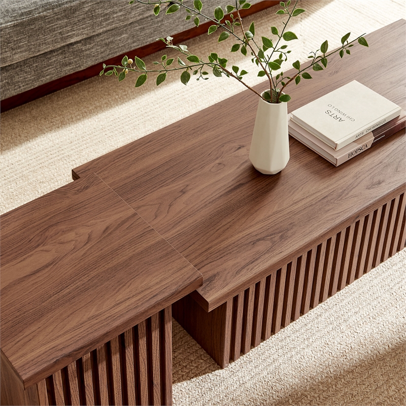 Render  Nesting  Coffee Tables Set of 2 in Walnut