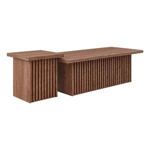 Render  Nesting  Coffee Tables Set of 2 in Walnut