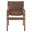 Sonora   Leather Dining Chair in Nutmeg Brown