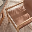 Sonora   Leather Dining Chair in Chestnut Tan