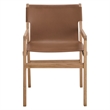 Sonora   Leather Dining Chair in Chestnut Tan