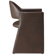 Talia   Vegan Leather Dining Armchair in Espresso