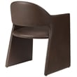 Talia   Vegan Leather Dining Armchair in Espresso