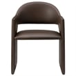 Talia   Vegan Leather Dining Armchair in Espresso