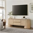 Duval  71 Inch Oval  TV Cabinet in Light Oak