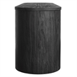 Duval  71 Inch Oval  TV Cabinet in Black