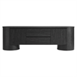 Duval  71 Inch Oval  TV Cabinet in Black