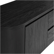 Duval  71 Inch Oval  TV Cabinet in Black