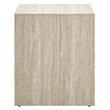 Mirella  Faux Travertine  Side Table in Travertine