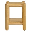 Arcus Rectangular 2-Tier Side Table in Oak