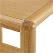 Arcus Rectangular 2-Tier Side Table in Oak