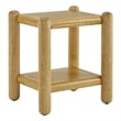 Arcus Rectangular 2-Tier Side Table in Oak