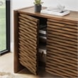 Emric Wave Accent Cabinet in Walnut